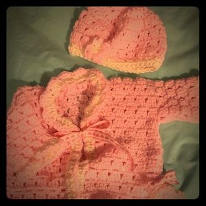 Baby sweater and Hat.